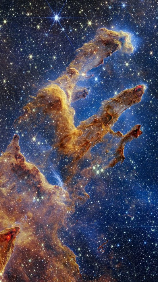 Los Pilares de la Creación fotografiados por el telescopio James Webb